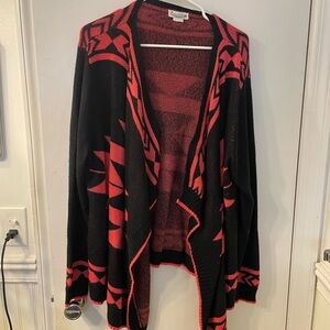 Black and coral Women's Sweater